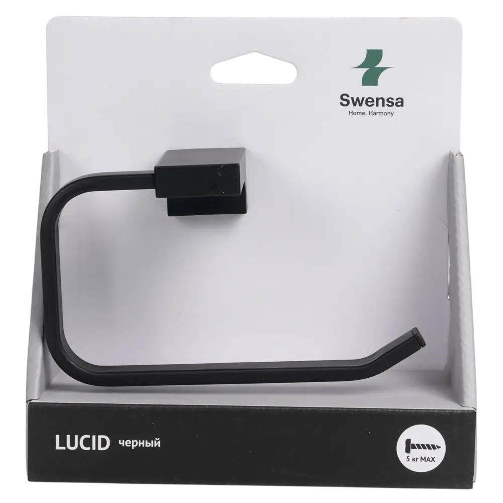 Держатель для туалетной бумаги Swensa Lucid в стиле модерн черный 89368785 STLM-1579309 - Вид №5