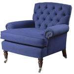 LU015A Кресло Stubbs со спинкой на пуговицах ijlbrown  - Вид №5