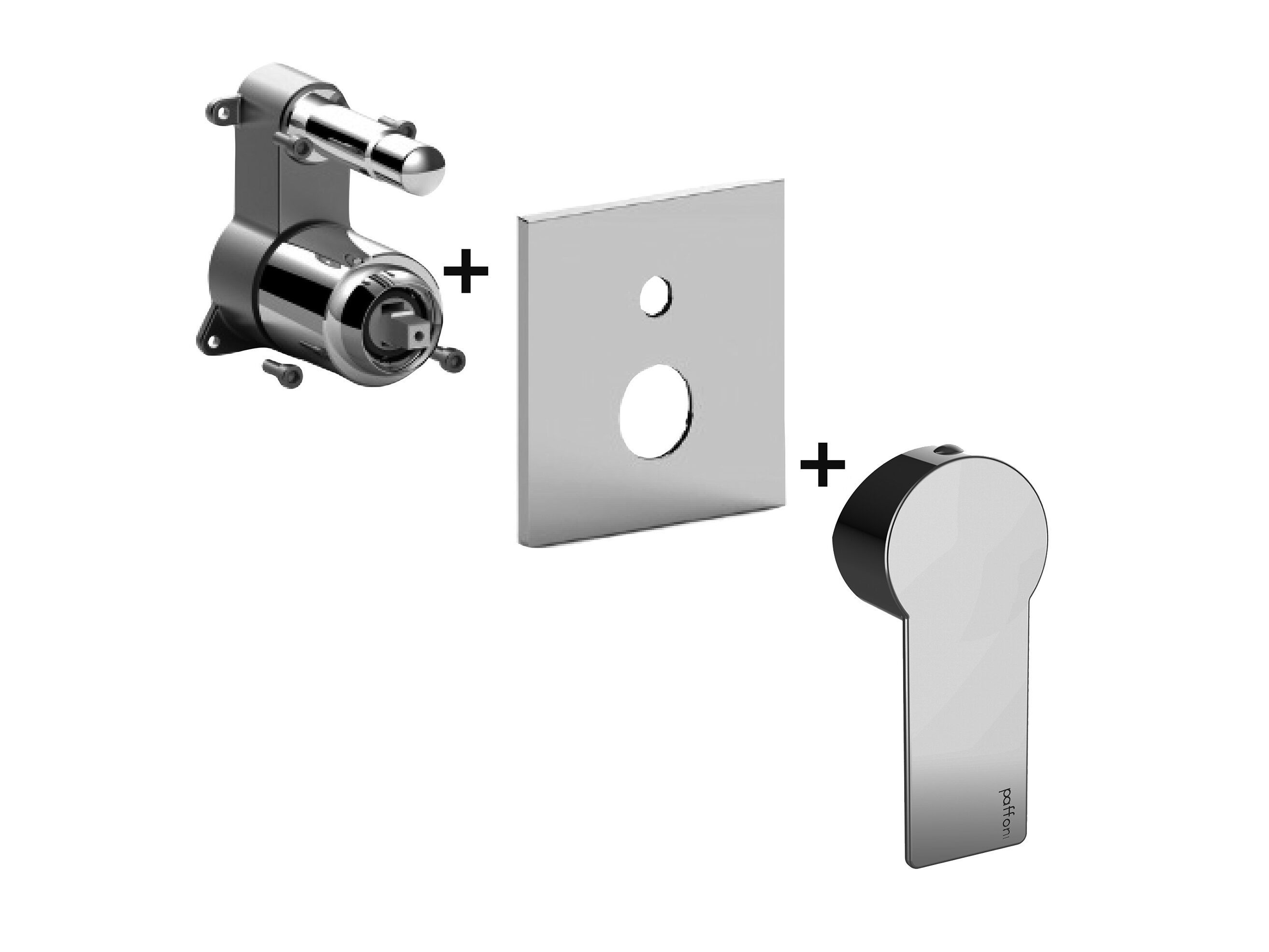 Однорычажный встраиваемый душевой набор с переключателем RUBINETTERIA PAFFONI Tango ARCH-00150706 - Вид №1