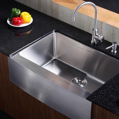 KHF200-30-KPF2160-SD20 Накладная раковина на столешницу  прямоугольная Krausru  - Вид №8