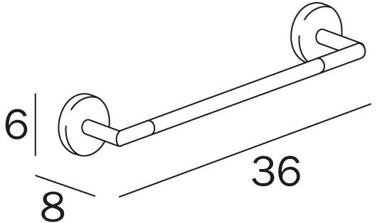 INDA® Вешалка для полотенец из хромированной латуни Forum A3618 - Вид №3