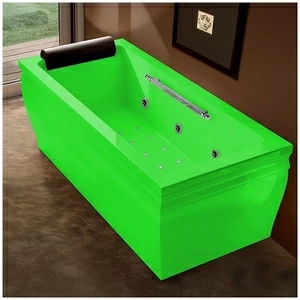 Ванна с гидро и аэромассажем зелёная Gruppo Treesse Blanque 1880 V168Q-SX-ZE