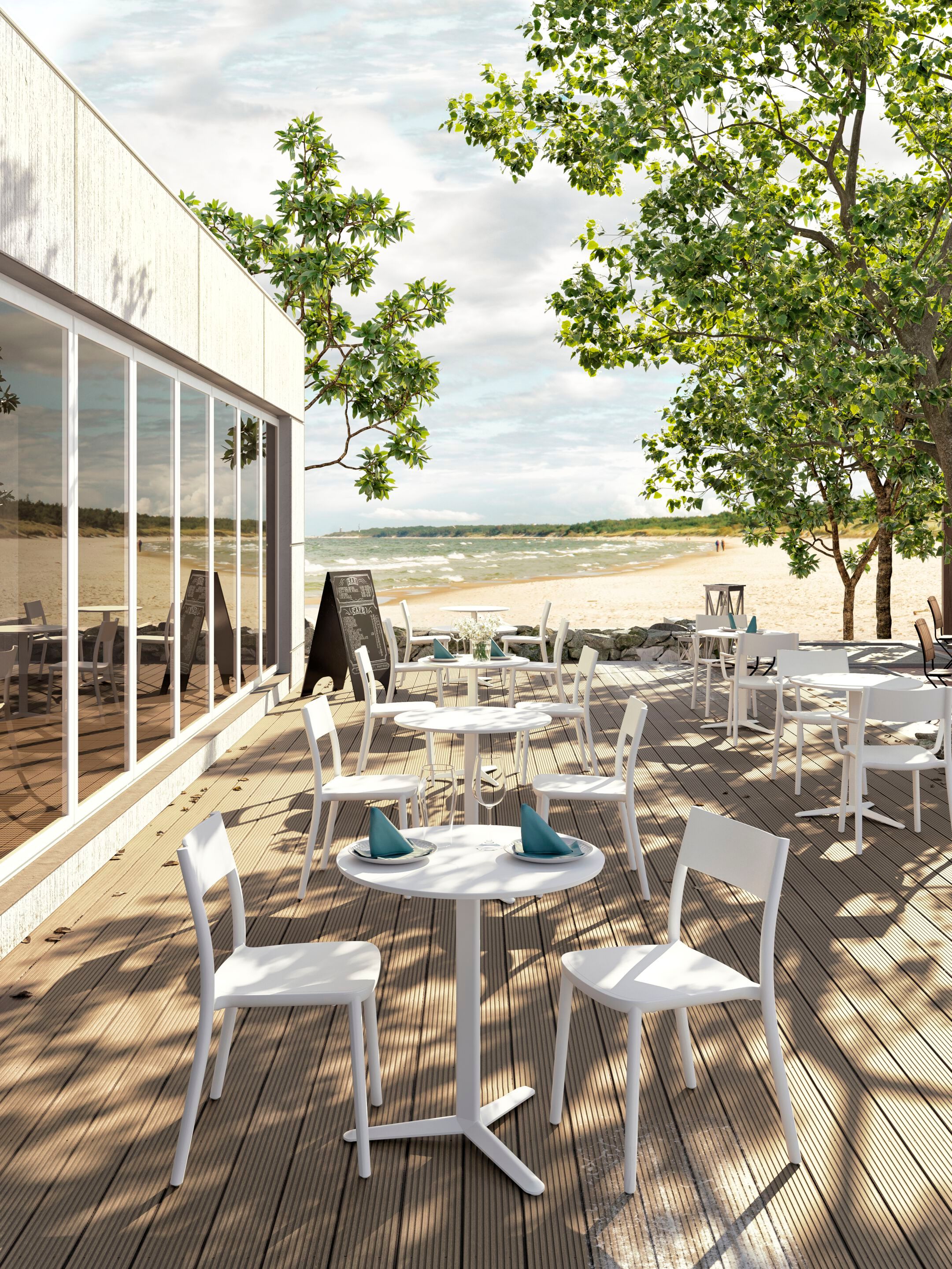 Штабелируемый стул из инженерного пластика со встроенной подушкой GABER TO-ME ARCH-00065589 - Вид №6