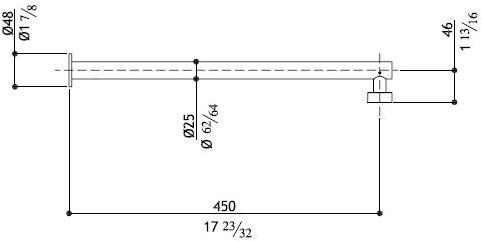 MGS Настенный держатель для душа из нержавеющей стали Accessori per bagno sun-id-1378394 - Вид №2