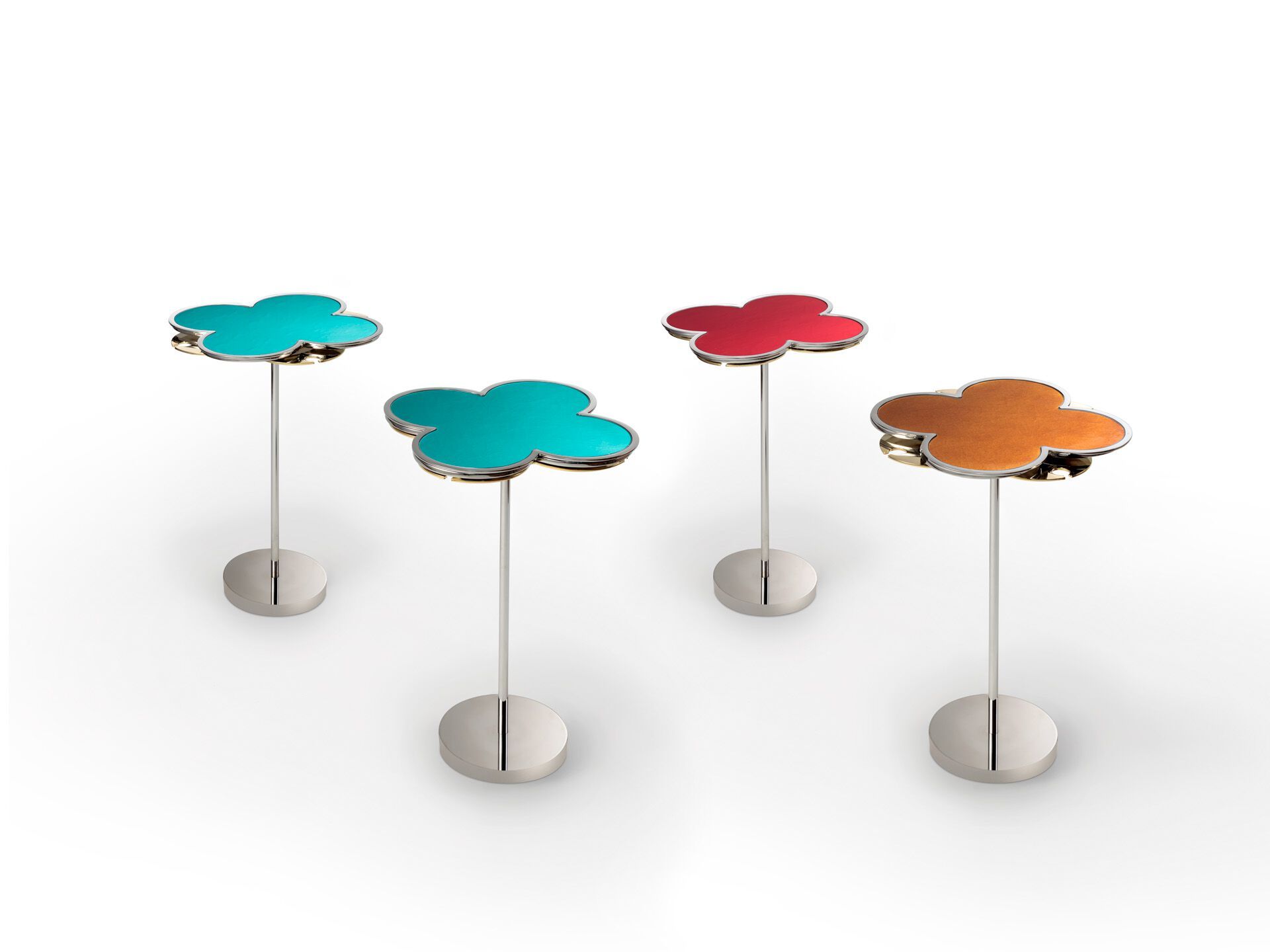 Хромированный металлический журнальный столик REFLEX FIORE 40&55 ARCH-00003907