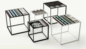 B&B Italia Outdoor Квадратный садовый журнальный столик из керамогранита Canasta