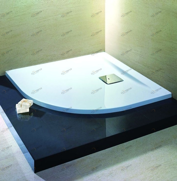 Душевой поддон четверть круга THASOS 90х90 см HOESCH 6520