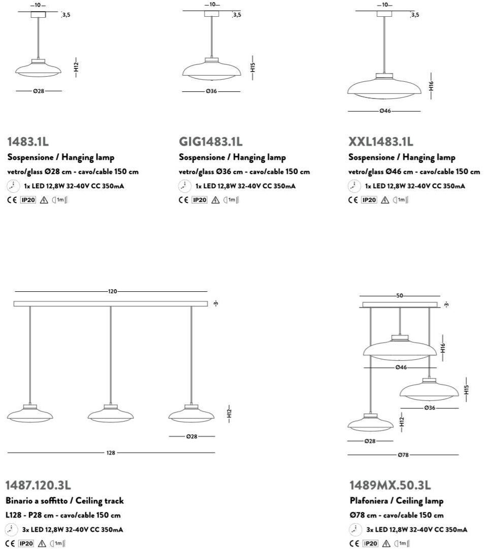 Cangini & Tucci Подвесной светильник из алюминия и стекла Fiji sun-id-1434860 - Вид №4