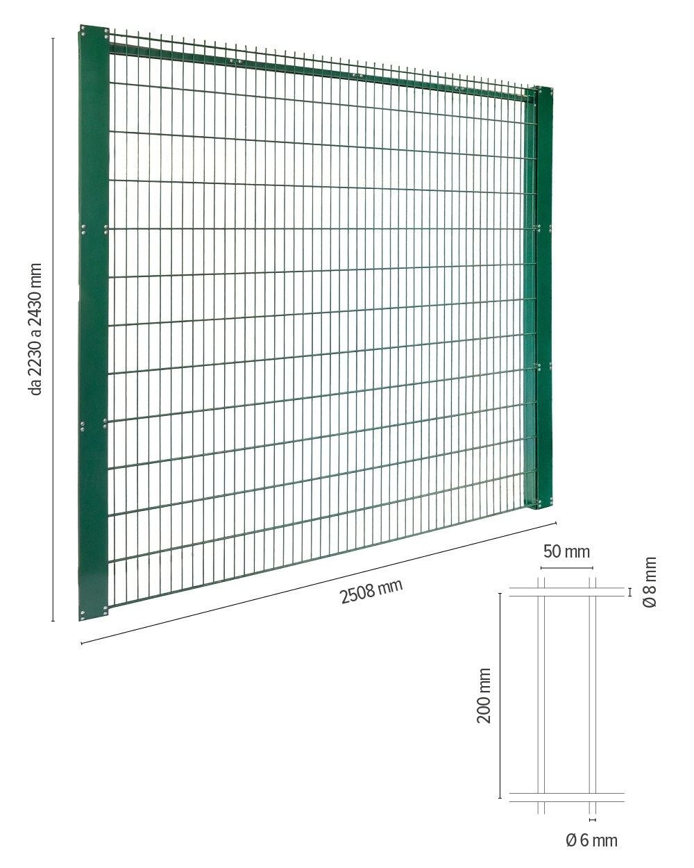 Сварные сетки забор Defim Orsogril огород ARCH-00135258 - Вид №8