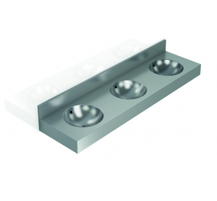 GW08 29 04 01 Genwec Коллективная мойка из нержавеющей стали Satin 304, 1800 мм 