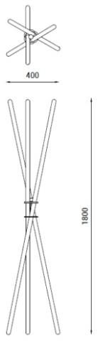 Askia Вешалка для пальто из сосны  3.hd11.ah  - Вид №3