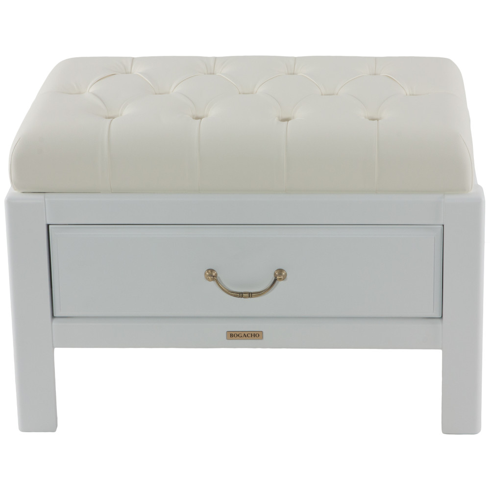 11127 Банкетка Лотос 6 Айс Молочный BOGACHO 4627138159453 - Вид №1