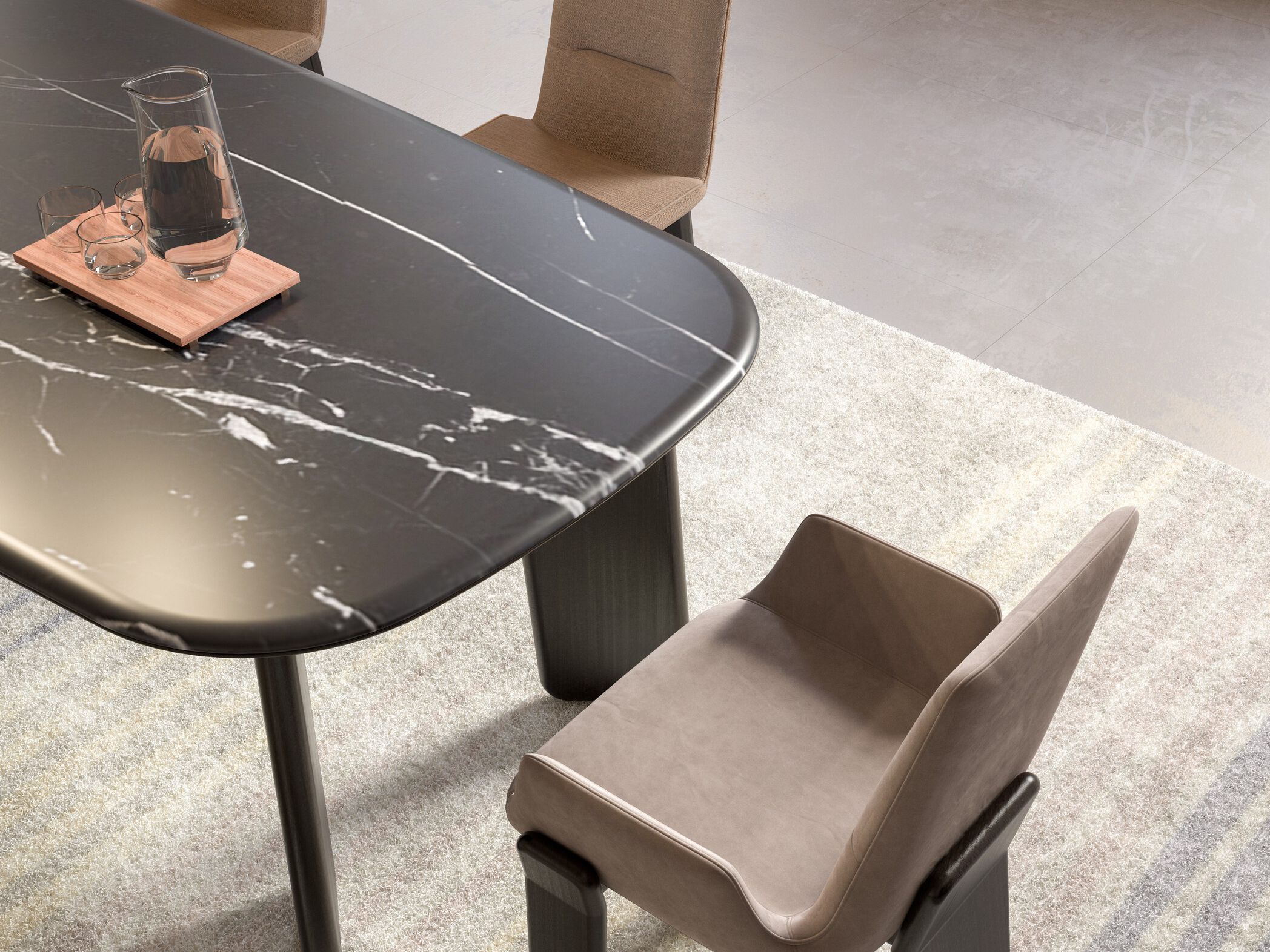 Мраморный обеденный стол CPRN HOMOOD Shapes 2025 ARCH-00140075 - Вид №1