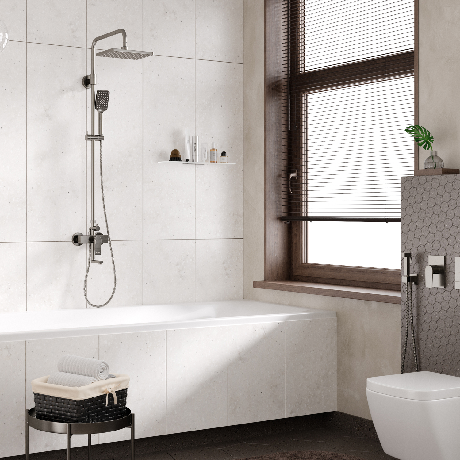 A18401 Душевой комплект со смесителем WasserKRAFT 