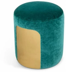 Essential Home Пуф из круглой ткани с обивкой Happy few