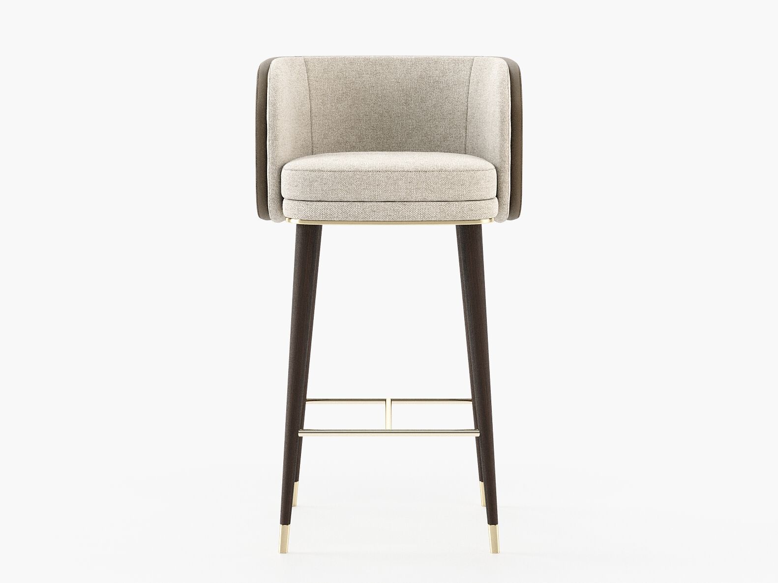 Высокий тканевый мягкий стул с подлокотниками Laskasas Essence ARCH-00035022 - Вид №1