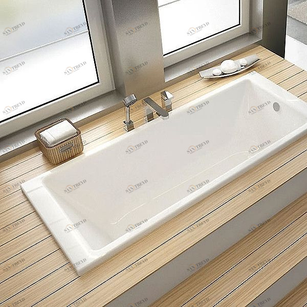 Ванна встраиваемая Cuarto 180x80 см с аэромассажем Laola II HOESCH 3804