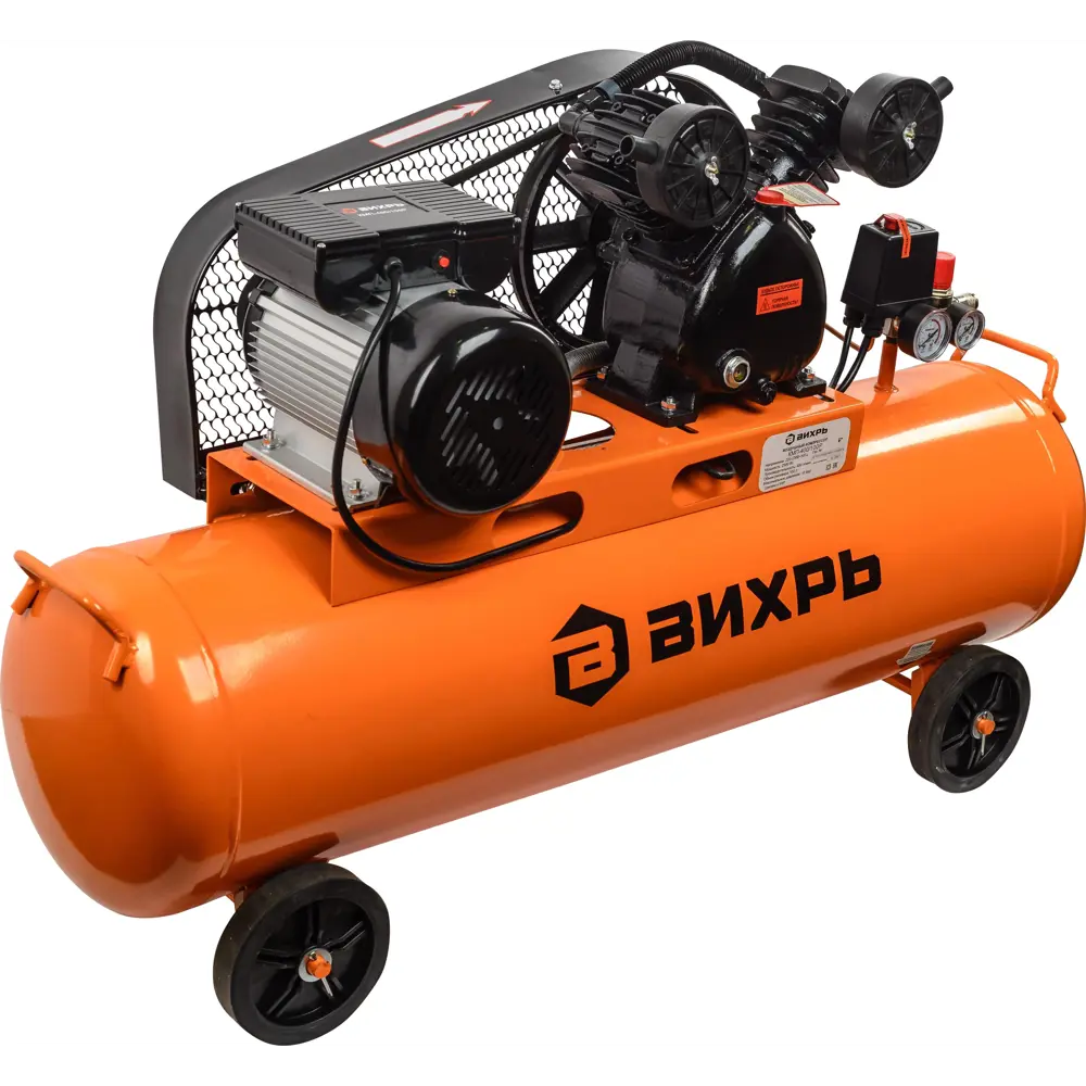 Компрессор ВИХРЬ КМП-400/100Р с ременным приводом 100л 89159342 STLM-0079241