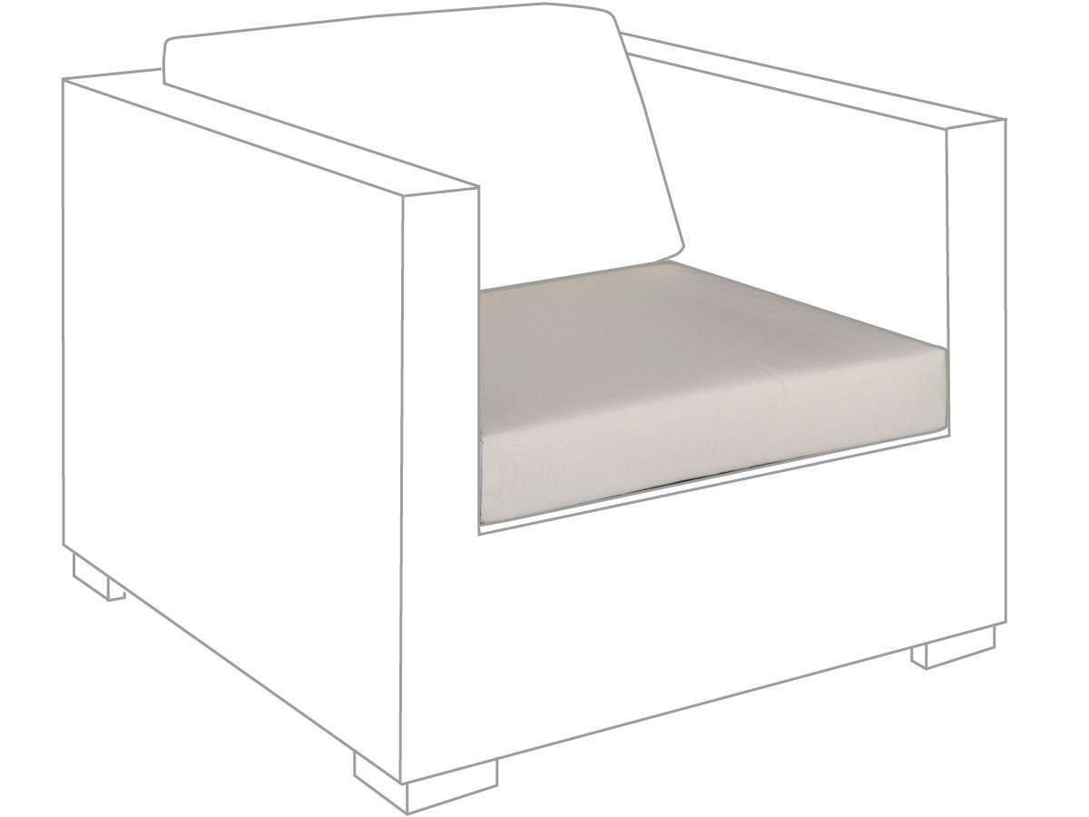 10.00.0543 Подушка для уличного сиденья Sunbrella ecru Mbm LONG ISLAND