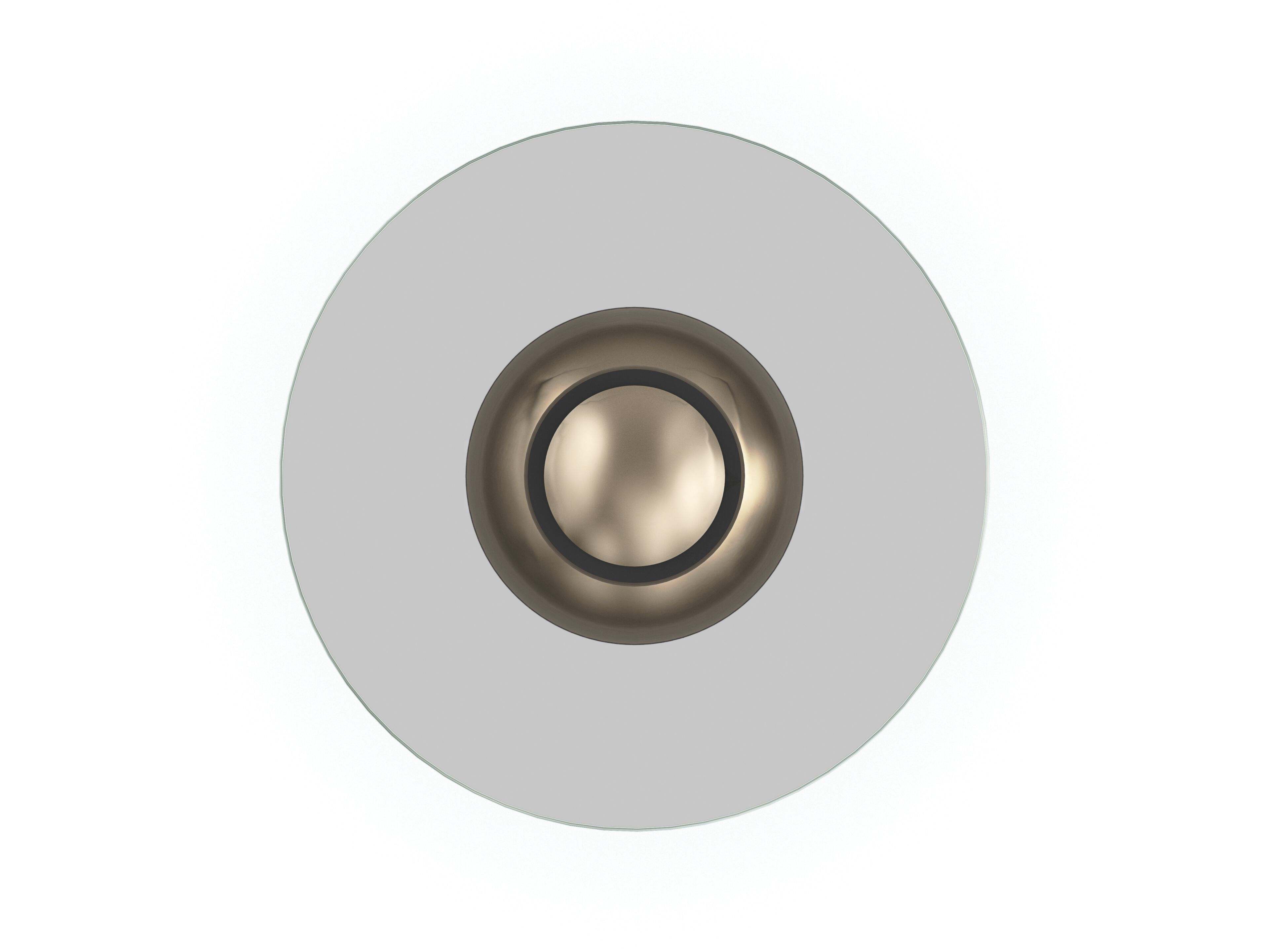 Высокий круглый стеклянный журнальный столик Caracole DISSONANCE ARCH-00081197 - Вид №1