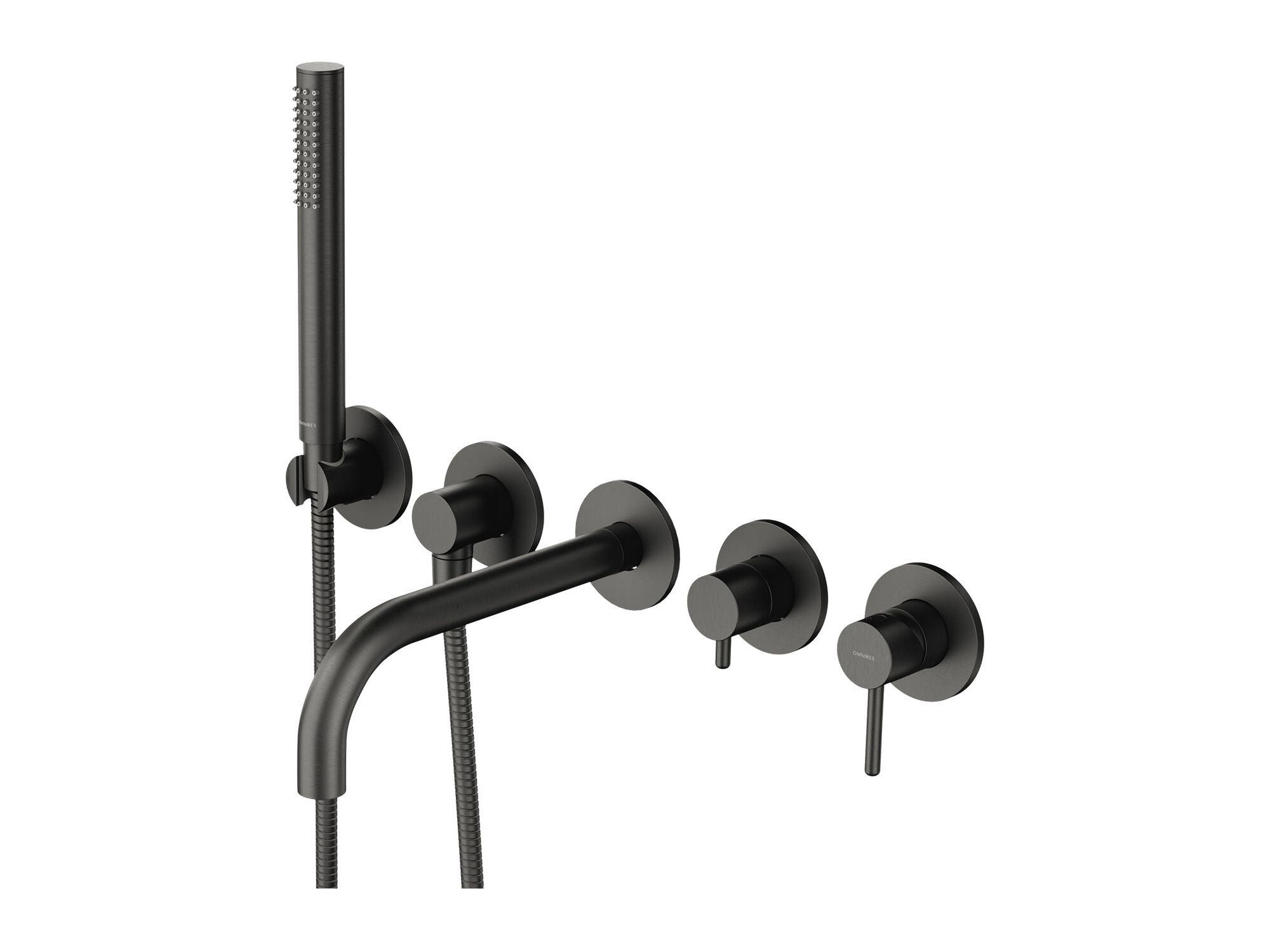 Настенный смеситель для ванны с 5 отверстиями и ручным душем OMNIRES Y Y1237/1 ARCH-00110371