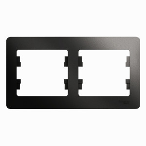 GSL000702 Рамка 2 поста , горизонтальная, антрацит Schneider Electric Glossa