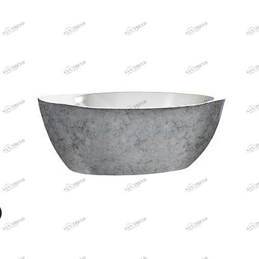 Ванна акриловая отдельностоящая Treasure Silver Lagard VERSA lgd-vsa-ts