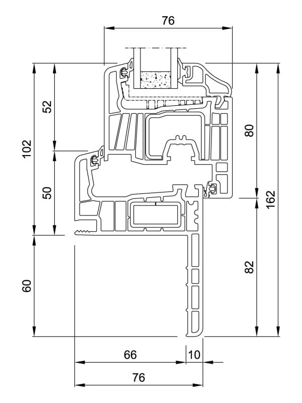 Окно из ПВХ с двойным остеклением NURITH DOMUS ARCH-00029508 - Вид №3