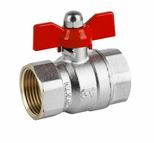 GENEBRE 3037 06 Шаровой кран (красная ручка-бабочка)