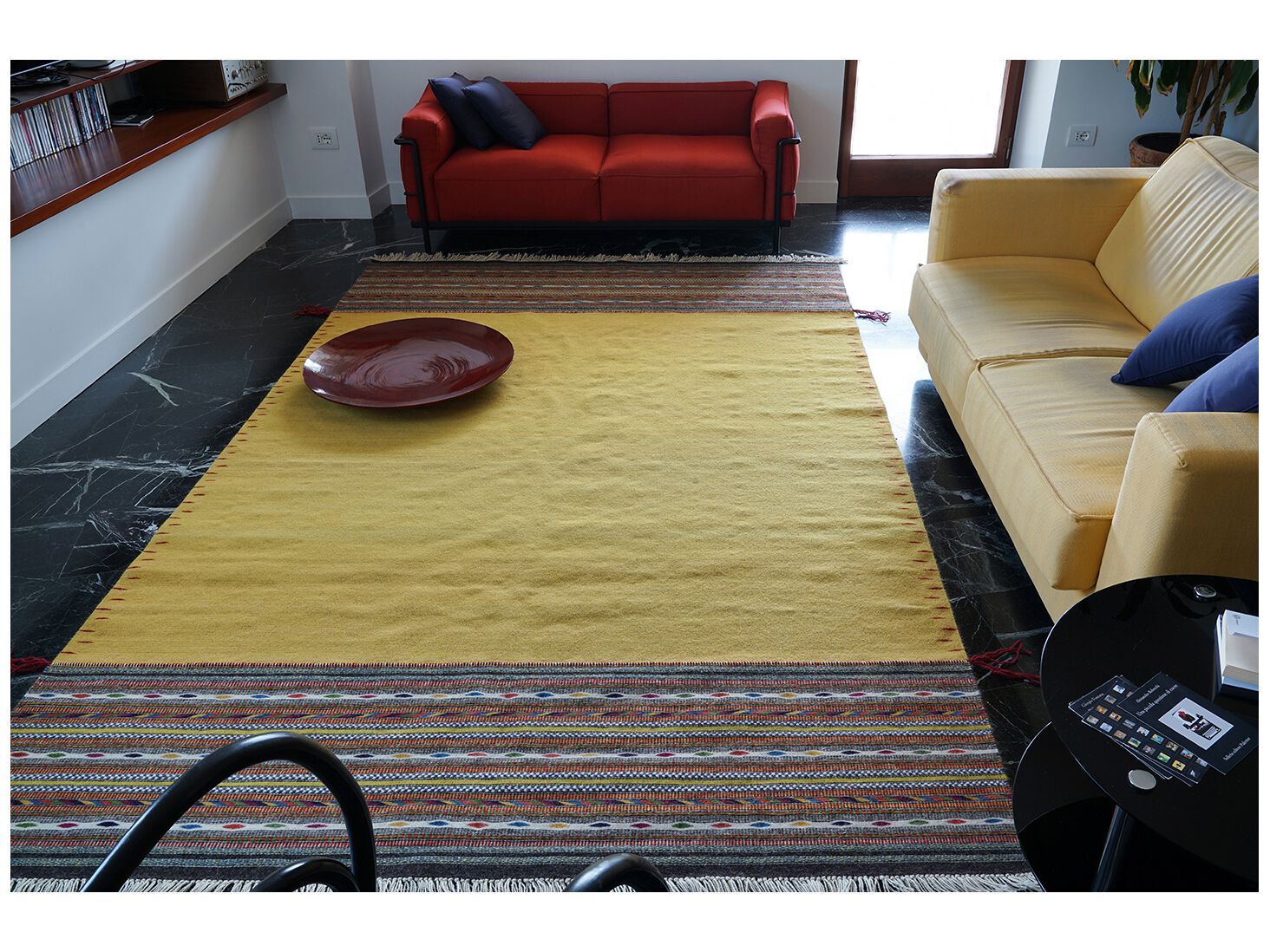 Шерстяной узор ручной работы ковер Eugenia Pinna плетение ARCH-00025301 - Вид №1