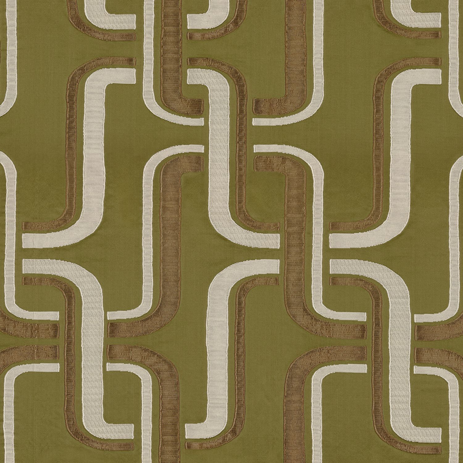 Жаккардовая ткань с графическим рисунком Casamance Luminescence ARCH-00117096 - Вид №11