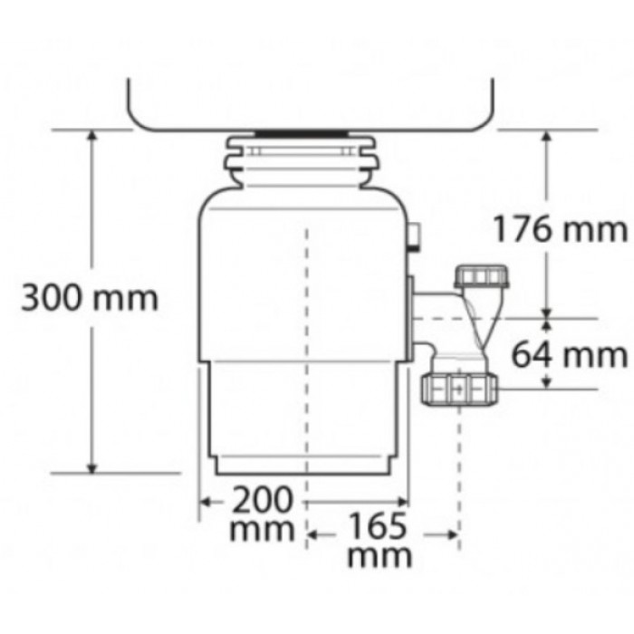 Status Premium 100 измельчитель бытовых отходов Измельчитель Zorg  - Вид №2