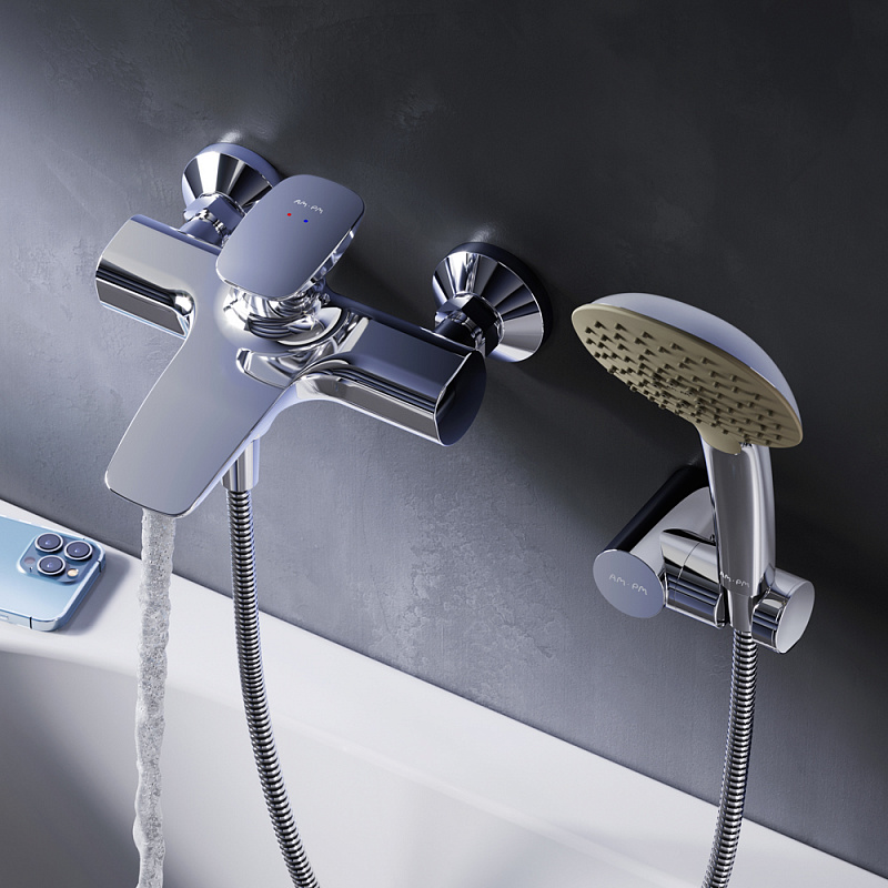 F70A15000 Spirit V2.0 смеситель д/ванны/душа душ.набор хром шт. AM.PM Spirit 2.0  - Вид №1