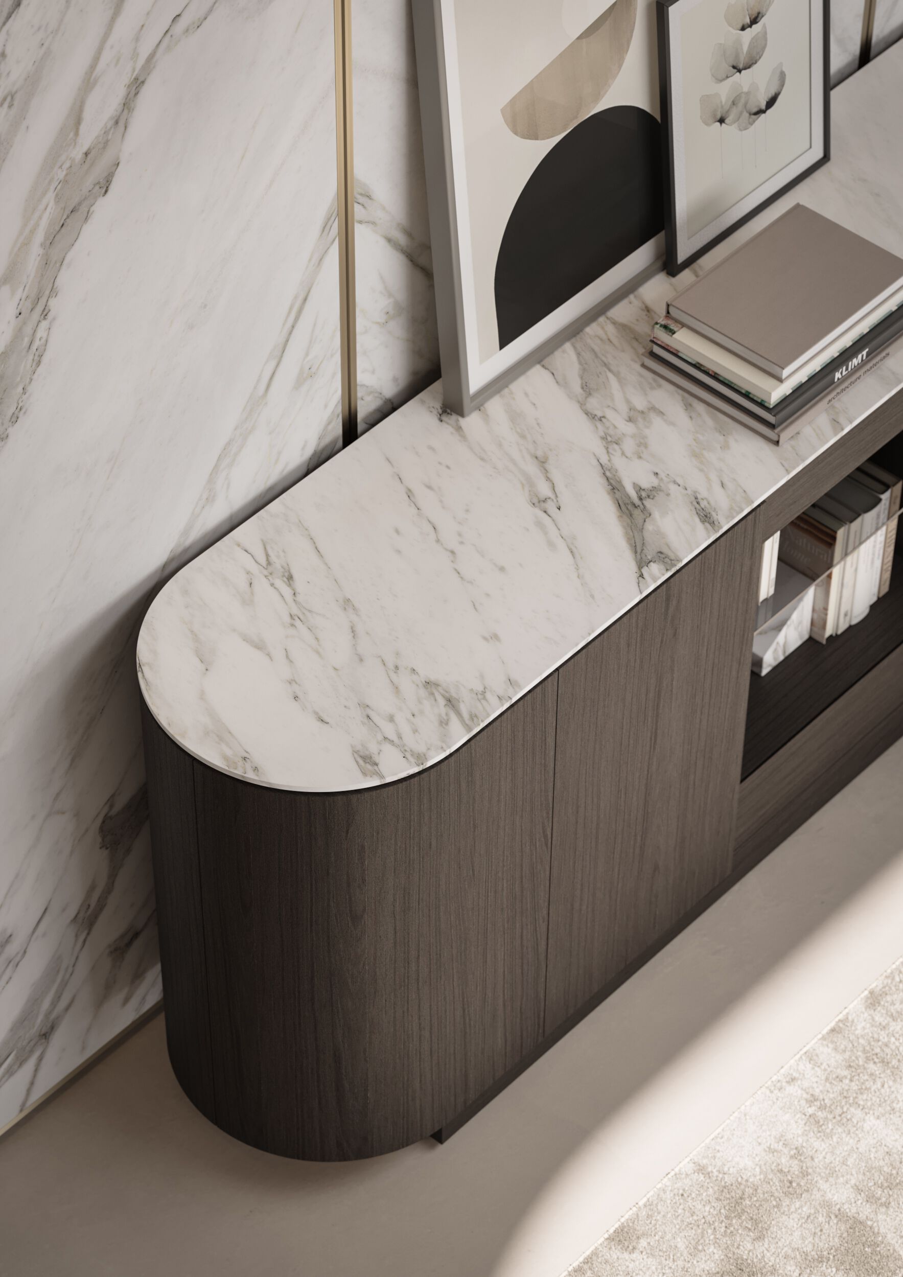 Шкаф из дуба с распашными дверями PROF Dea ARCH-00116449 - Вид №27