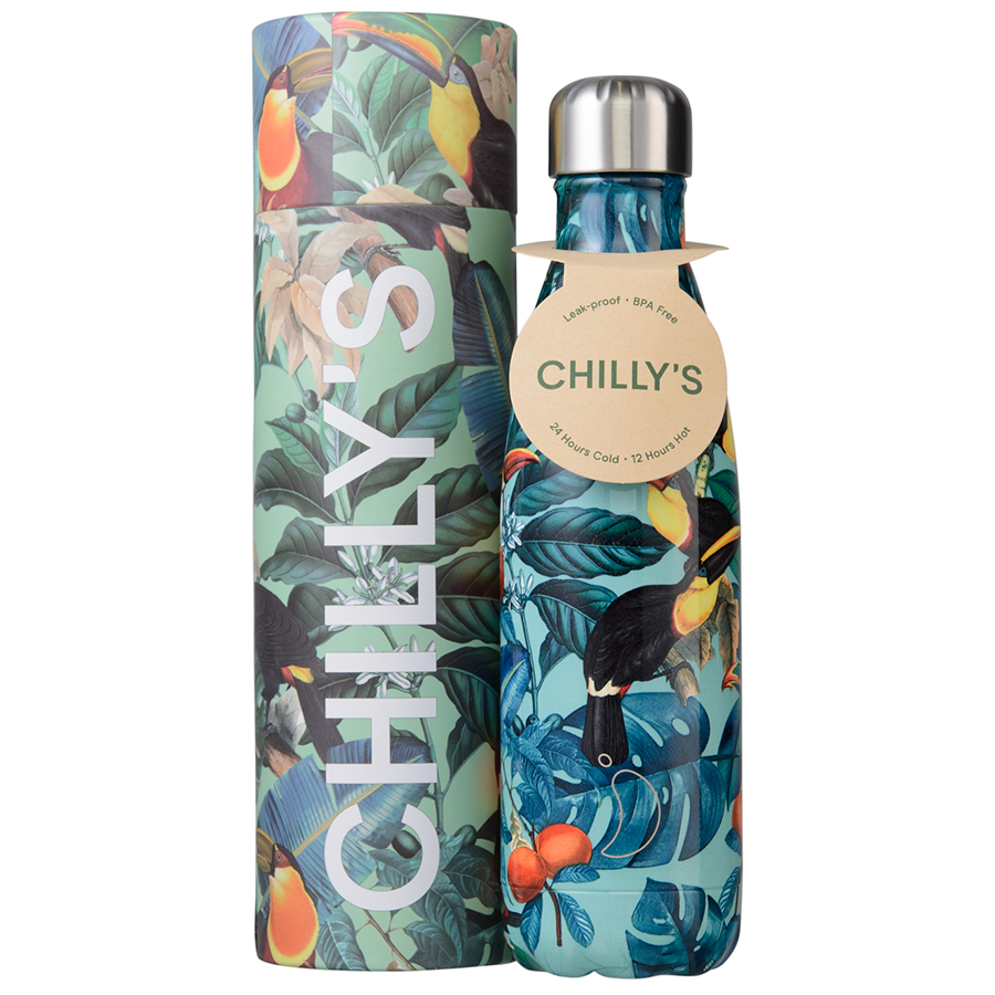 B500TRTOU Термос tropical, toucan, 500 мл Chilly's Bottles  - Вид №2
