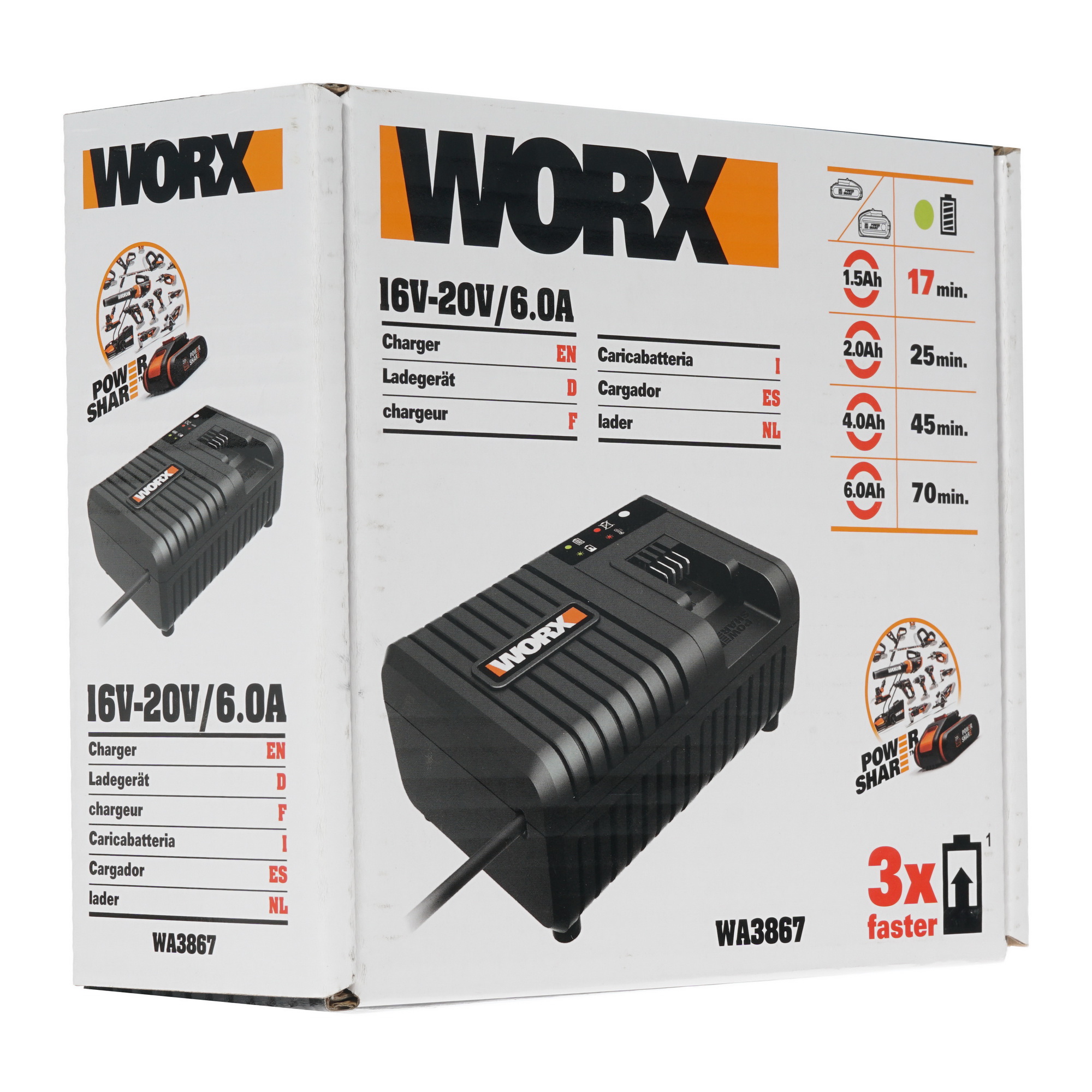 Зарядное устройство Worx WA3867 PowerShare 20V 8143094 STDN-0105966 - Вид №6