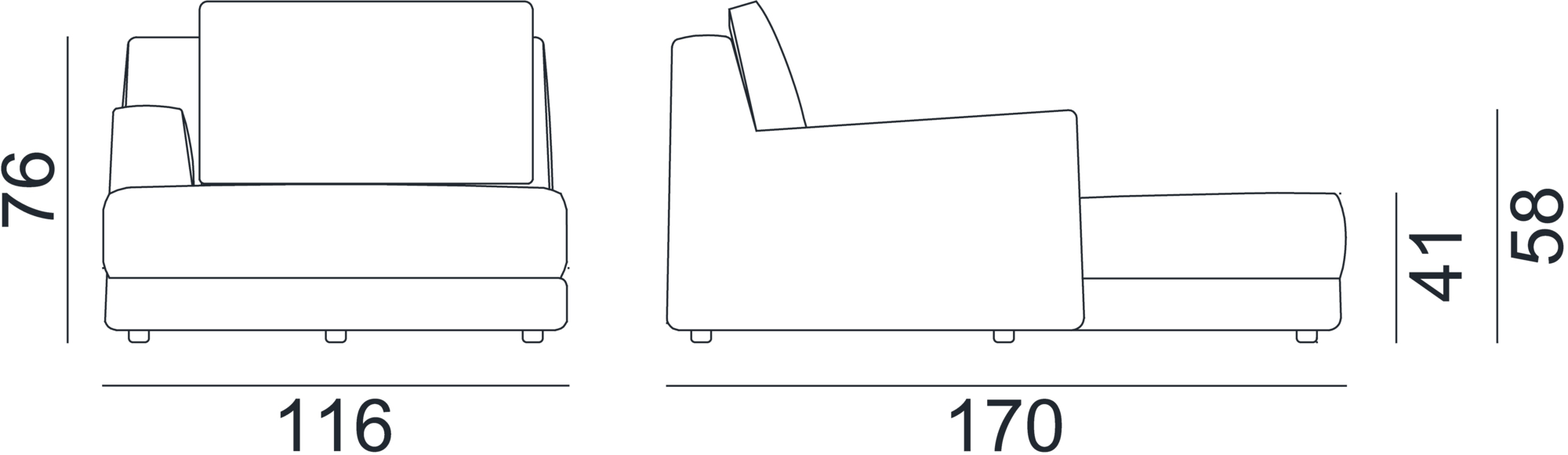 Gervasoni Дормез со съемным чехлом из ткани Loll sun-id-1395388 - Вид №5