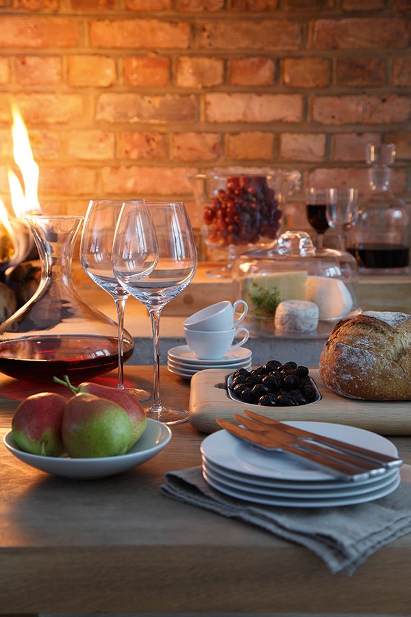 Набор из 4 округлых чашек с блюдцем 350 мл Dine LSA INTERNATIONAL DINE 00-3863448 Белый  - Вид №3