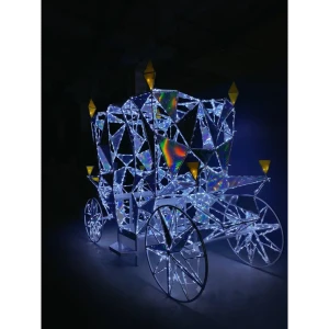 Электрическая светящиеся фигура Карета полигональная 400 LED 180x250x350 см теплый белый свет 86164075 STLM-2187288