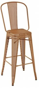 Tolix Табурет металлический высокий со спинкой H