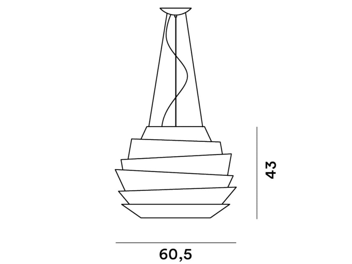 Подвесной светильник из поликарбоната Foscarini Le Soleil ARCH-00073355 - Вид №6