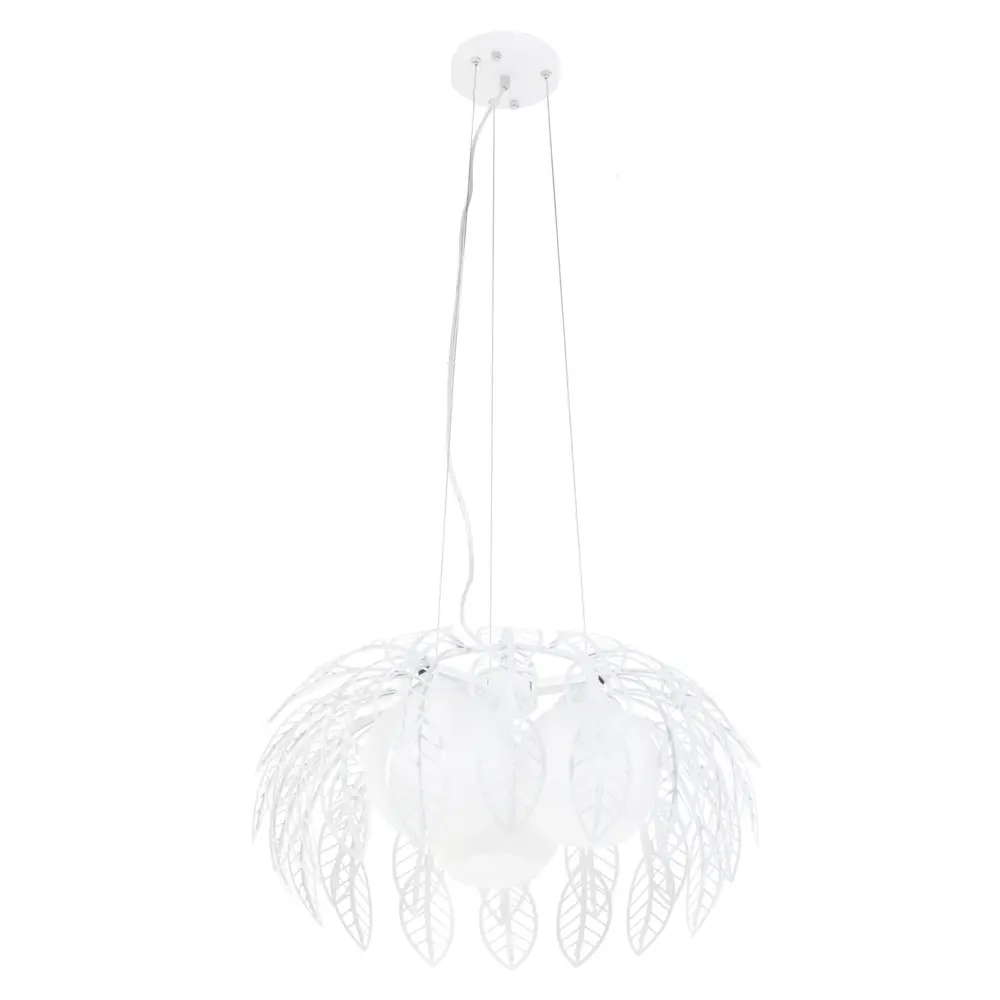 Подвес Paola 3xE27x60 Вт, металл/стекло, цвет белый Maytoni STLM-2017837