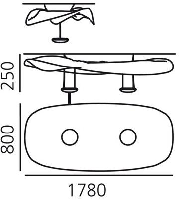 Artemide Потолочный светильник отраженного света Cosmic angel 1516010a - Вид №2
