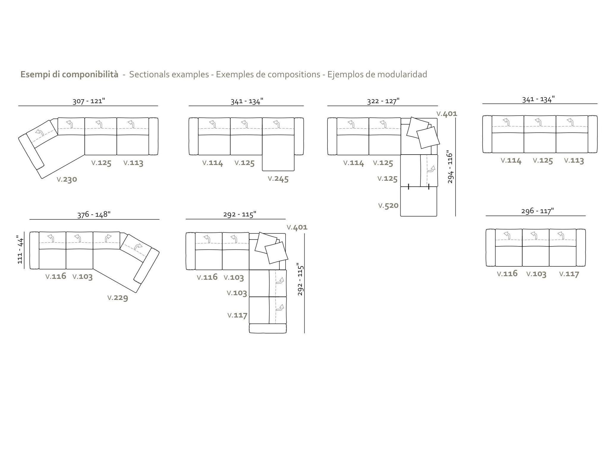 Ткань диван Max Divani MIA ARCH-00069253 - Вид №9