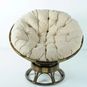 Кресло с подушкой зеленое из ротанга "Олива" Papasan 23/01В VINOTTI  00-3885510 Зеленый