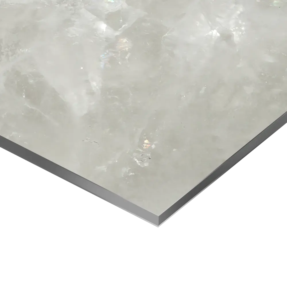 Стеновая панель Alumoart Agat Crystal White 56.1.1 300x60x0.4 см алюминий цвет белый 89379585 STLM-2161655  - Вид №1