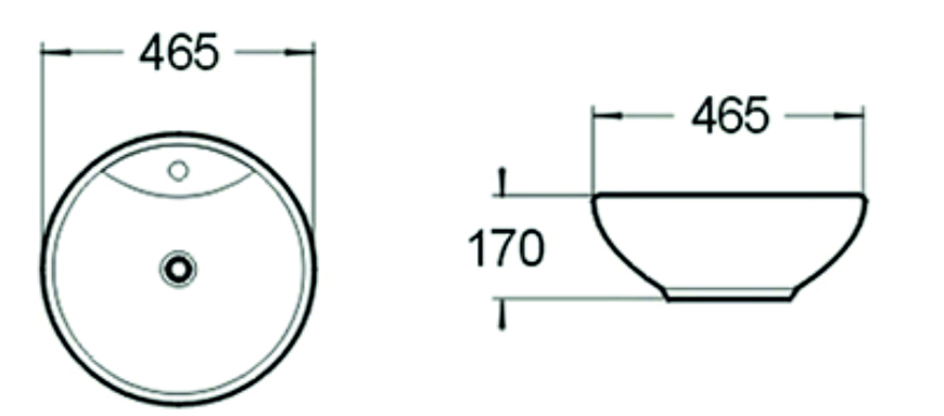 Раковина чаша SL-1067 SANTILINE  - Вид №1