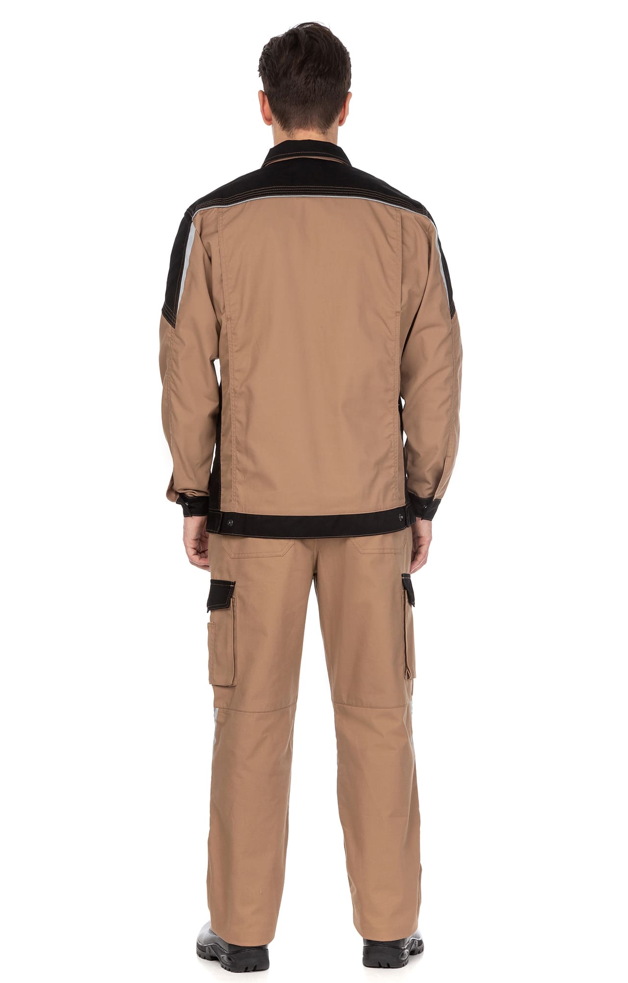 64635 Костюм  NEW 2 бежевый с черным STATUS  Летняя спецодежда  размер 60-62/170-176  - Вид №15