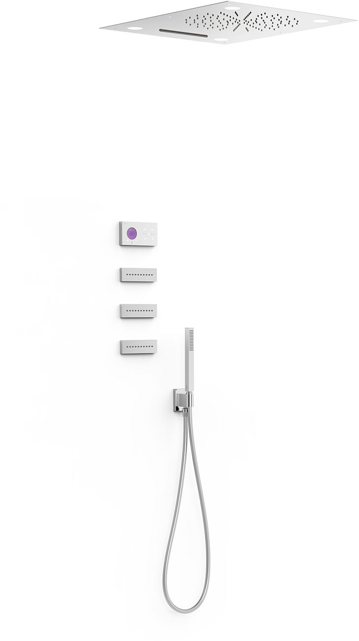 SHOWER TECHNOLOGY 4-ходовой встраиваемый электронный термостатический смеситель Shower technology с хромотерапией для душа-09286402 TRES