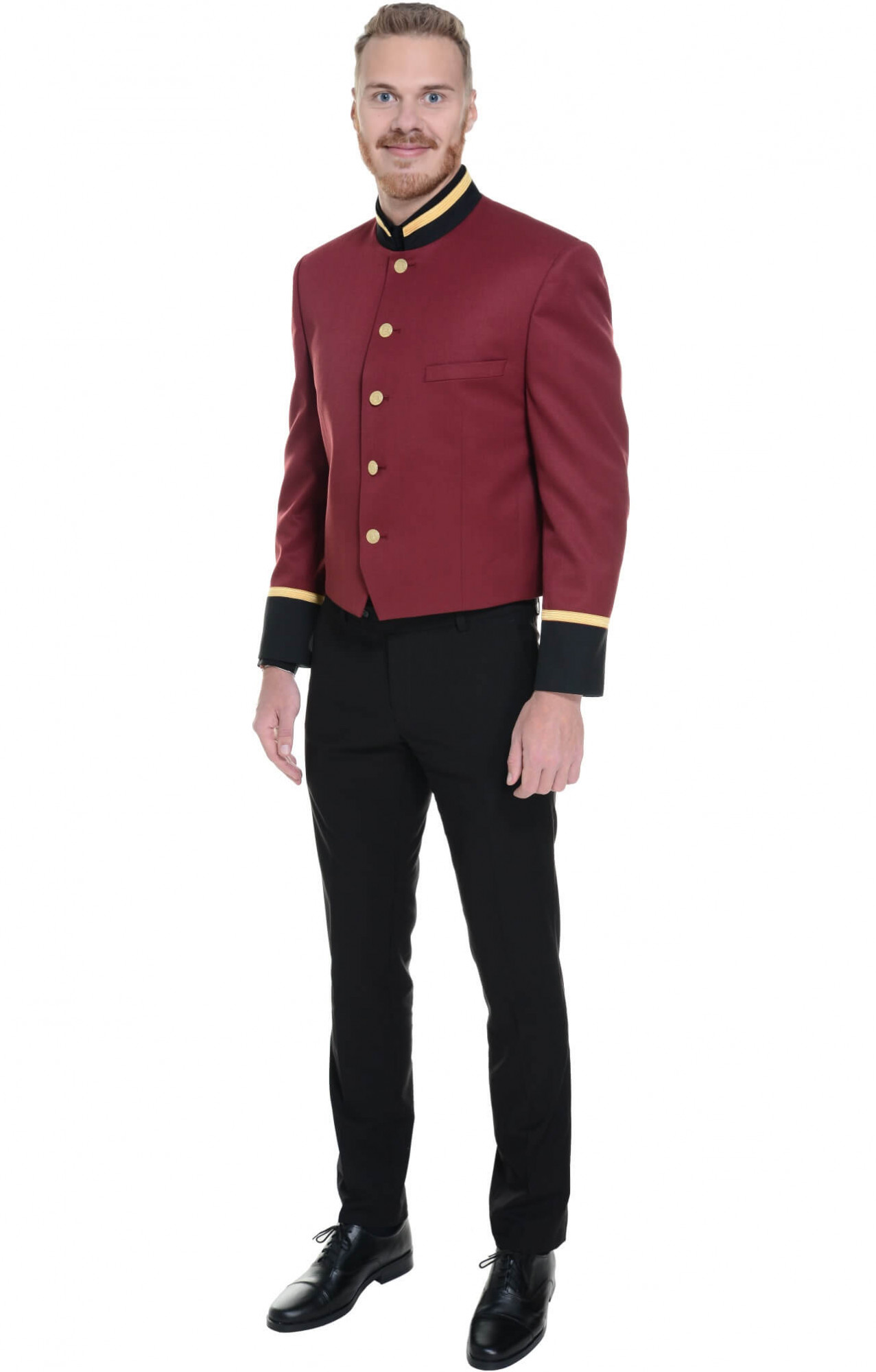 69818 Пиджак укороченный - френч  Швейцар bordeaux El-Risto  Бренд "El-Risto" (Эль Ристо), каталог товаров размер 52/188 